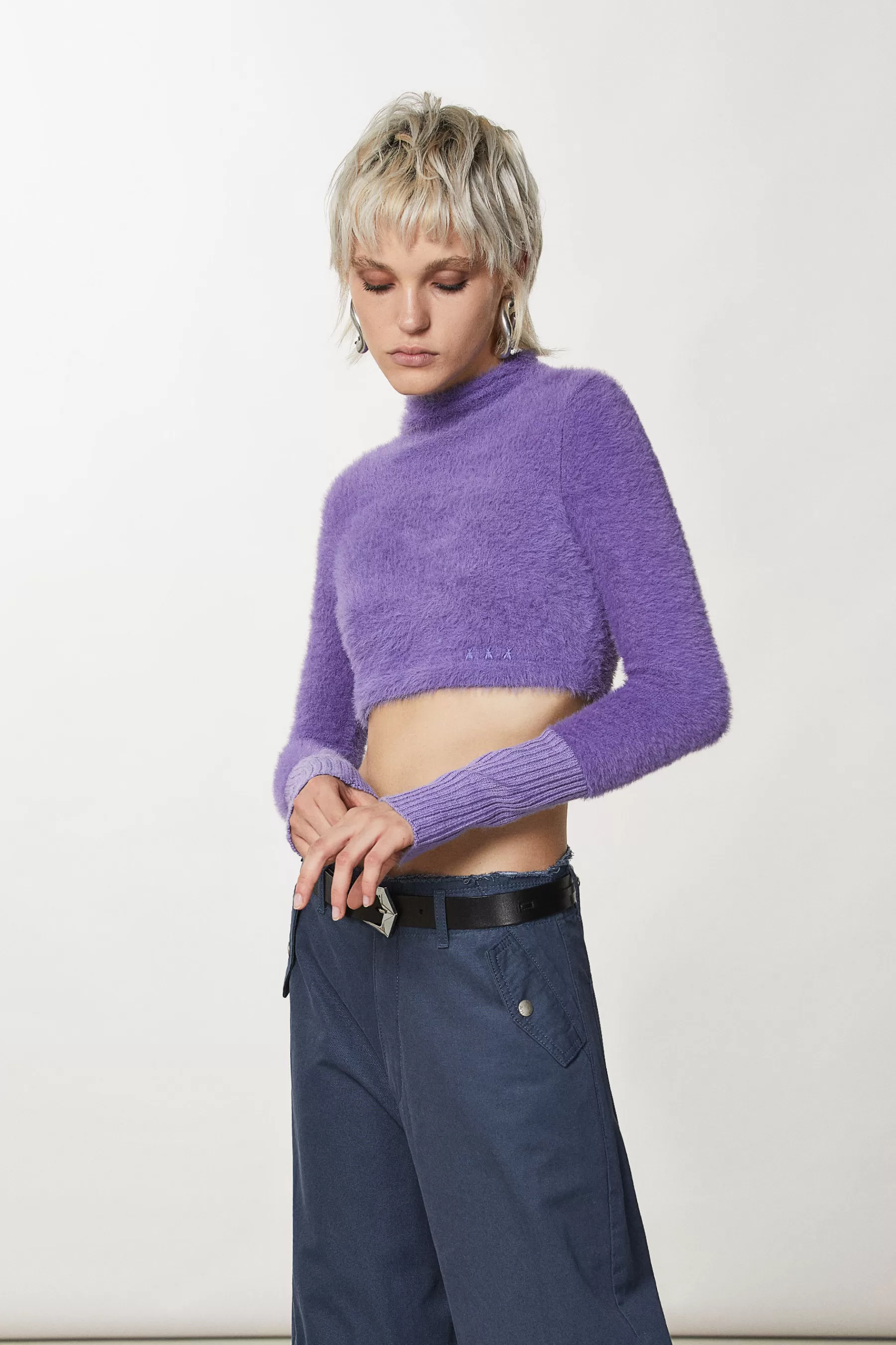 Patrizia Pepe Maglia effetto fluffy