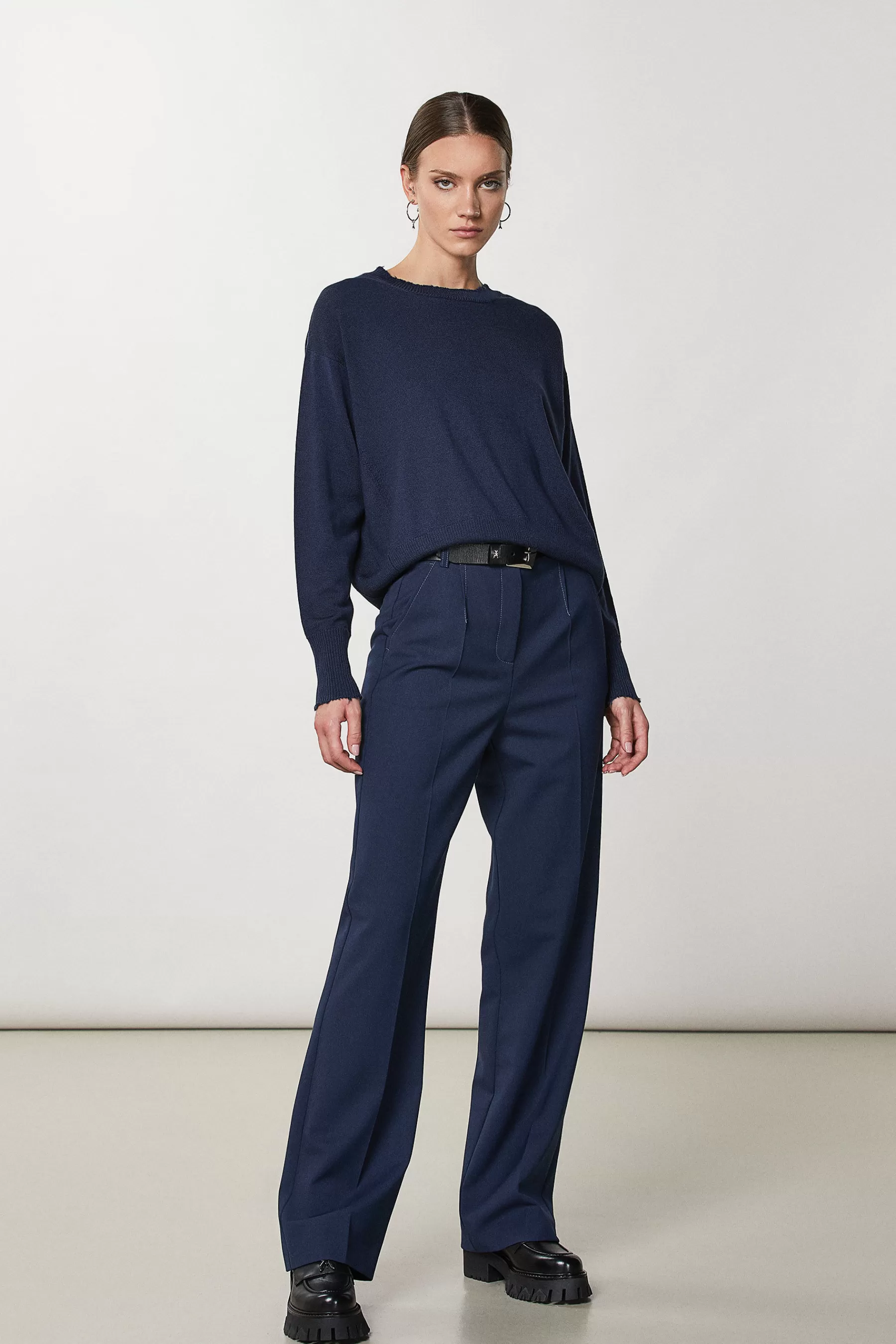 Patrizia Pepe Maglia in lana con strappi