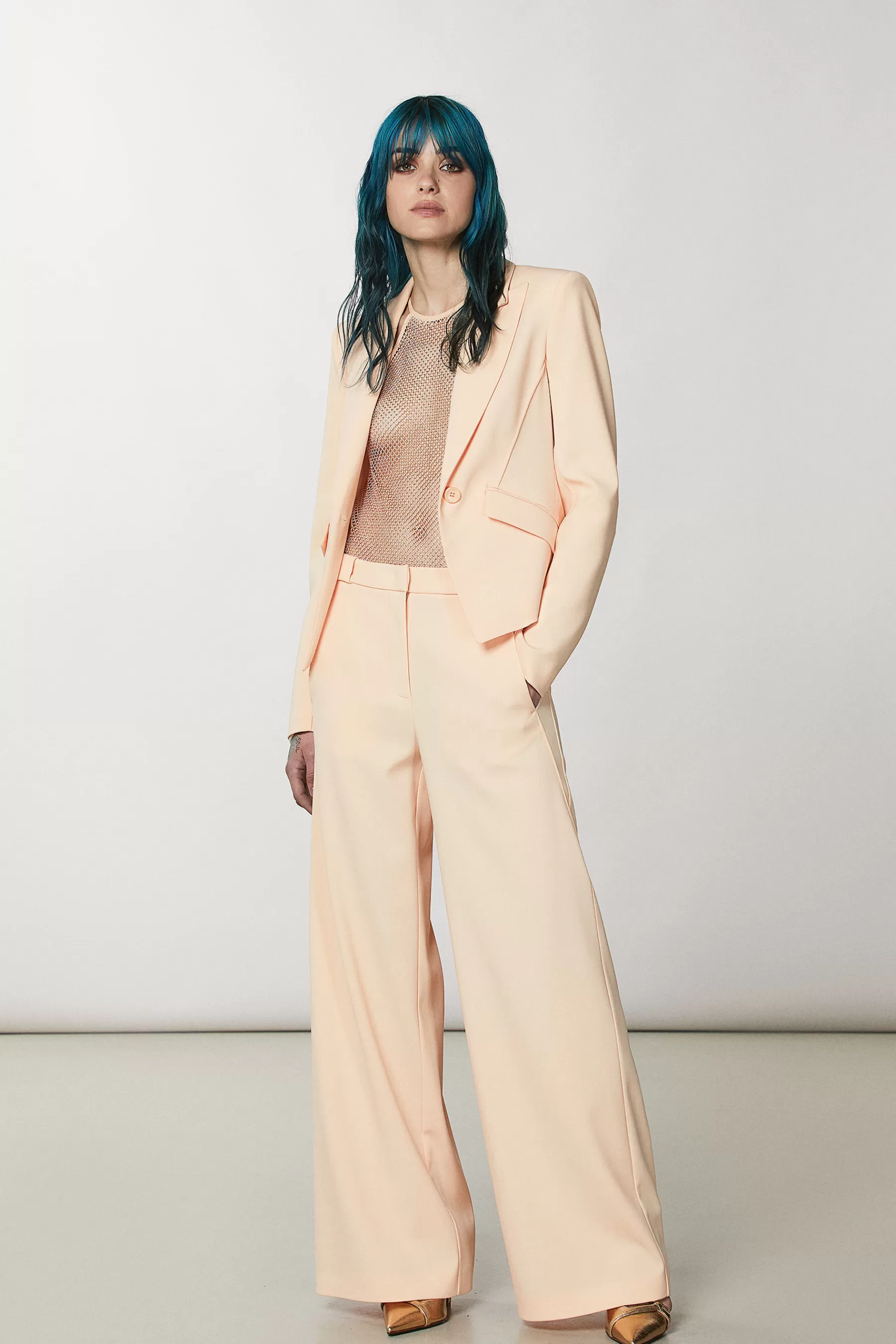 Patrizia Pepe Top smanicato con strass